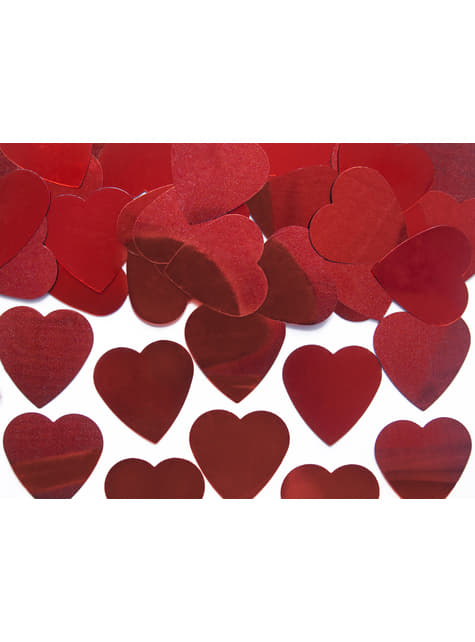 Confeti rojo con forma de corazón especial para bodas, san Valentín, día enamorados,